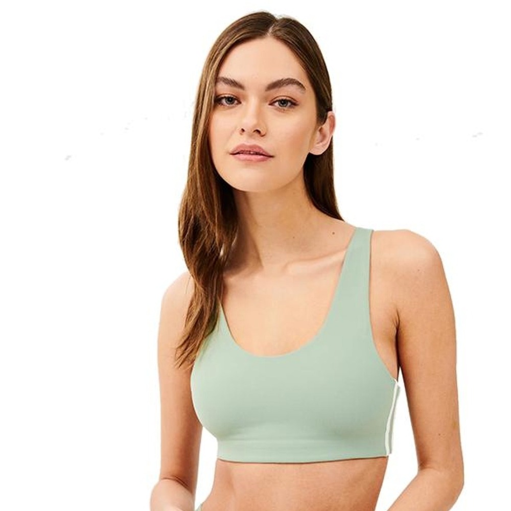 SPLITS59 Ella Airweight sports Bra MOSS/WHITE SIZE M